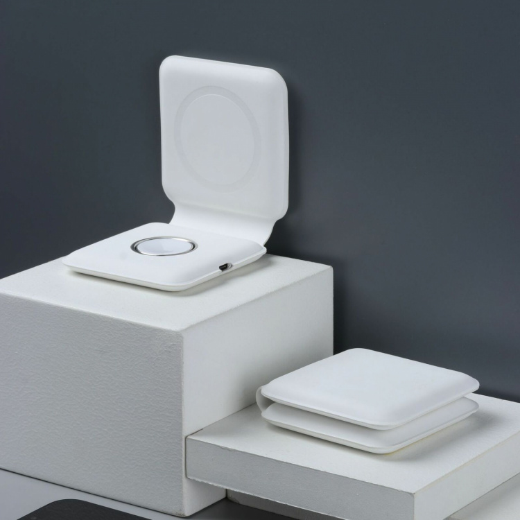 Dubbele magnetische draadloze oplader Dubbele magnetische draadloze oplader