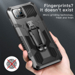 Duurzame hoes met standaard voor iPhone 13, zwart