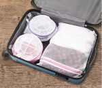 Gecombineerde wasmand/waszak voor ondergoed, Roze