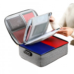 Meerlaagse documentenopbergmap, grijs Meerlaagse documentenopbergmap, grijs