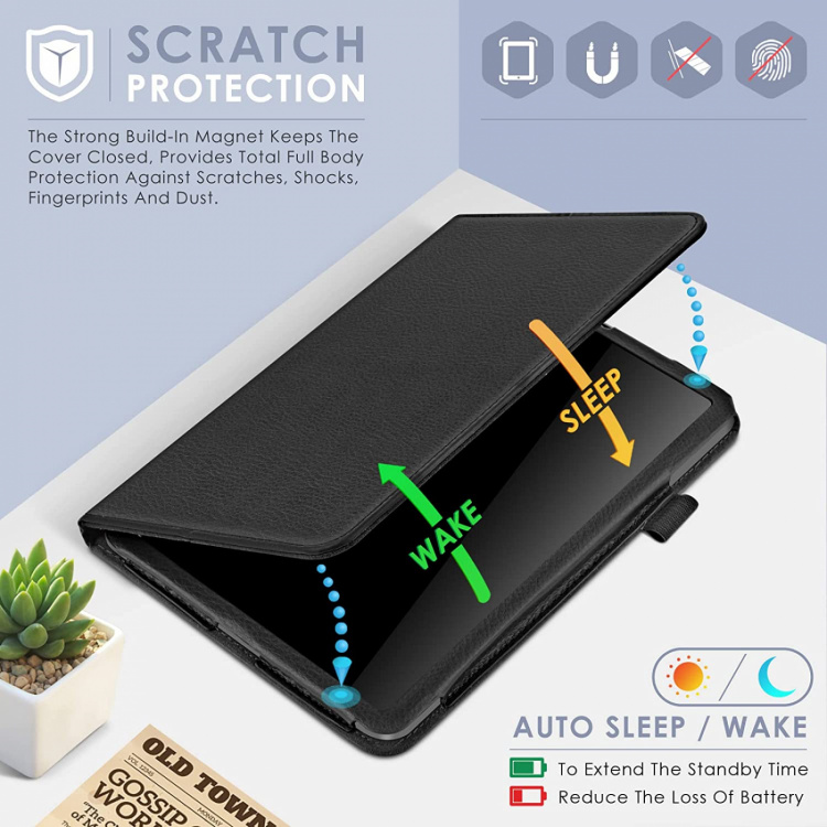 Case met penhouder voor iPad Mini 6, Zwart Case met penhouder voor iPad Mini 6, Zwart