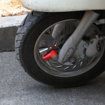 Schijfremslot voor Fiets & MC, Rood Schijfremslot voor Fiets & MC, Rood