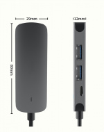 USB-C Hub 4 poorten