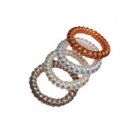 Haarstrikjes 10-pack, metalen kleur Haarstrikjes 10-pack, metalen kleur