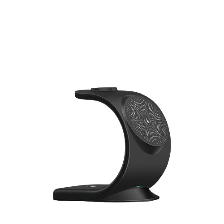 Qi lader voor mobiele apparaten, 15W, Zwart Qi lader voor mobiele apparaten, 15W, Zwart