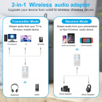 AUX ontvanger/zender 2-in-1, Bluetooth 5.0
