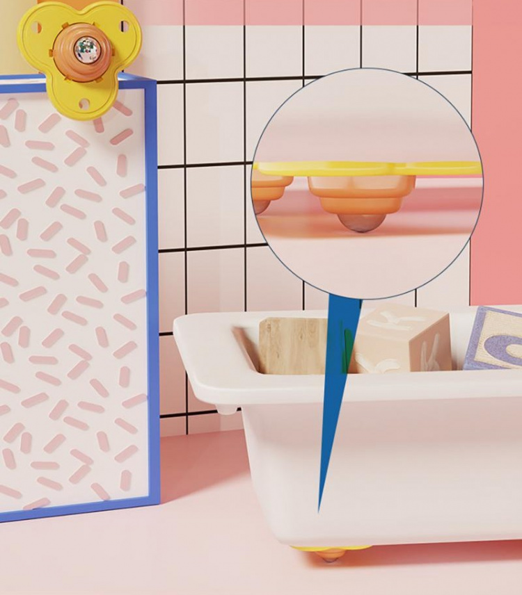 Ladewielen in RVS, 4-pack, Oranje Ladewielen in RVS, 4-pack, Oranje