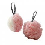 Douche- en badspons 2-pack, Wit & Roze