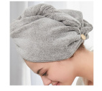Hårhandduk i Mikrofiber, Grå Hårhandduk i Mikrofiber, Grå