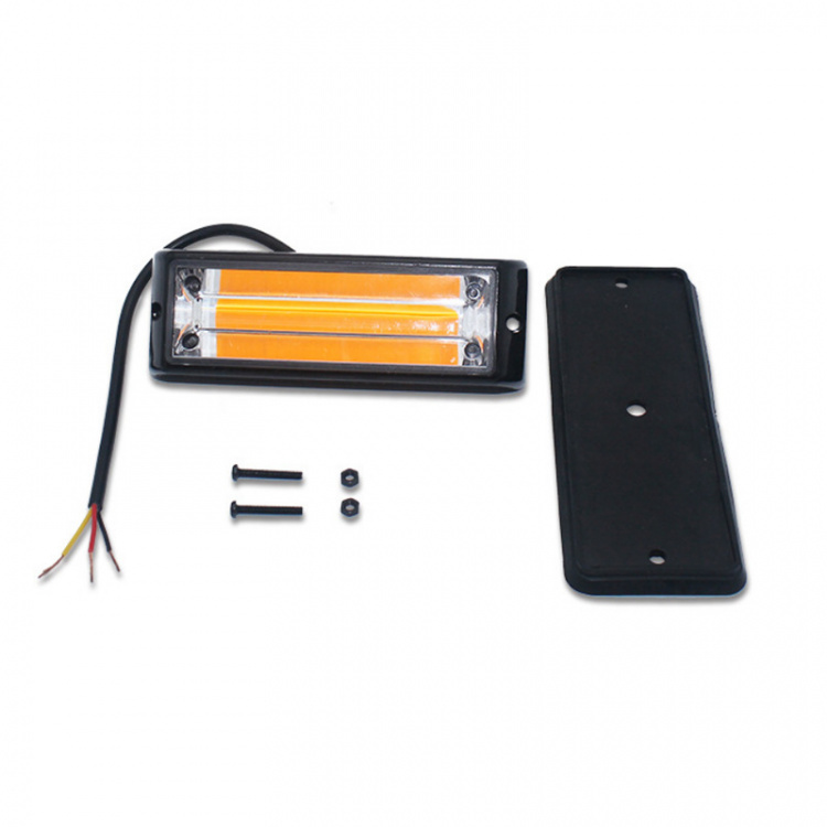 LED waarschuwingslicht COB voor voertuigen 12-24V, Oranje LED waarschuwingslicht COB voor voertuigen 12-24V, Oranje