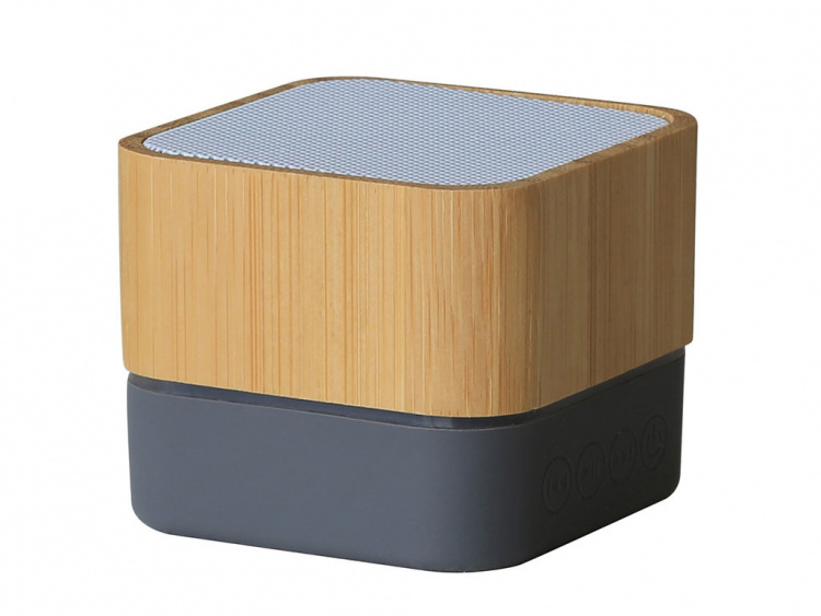 Bluetooth Mini Houten Luidspreker voor Kantoor, Grijs