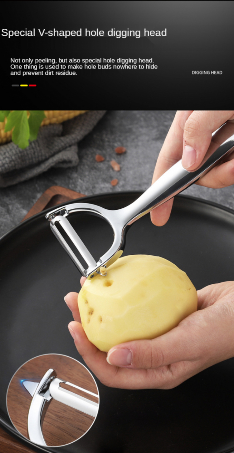 Groenteschiller van staal Groenteschiller van staal