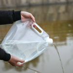 Opvouwbare watercontainer 10L met handvat en kraan