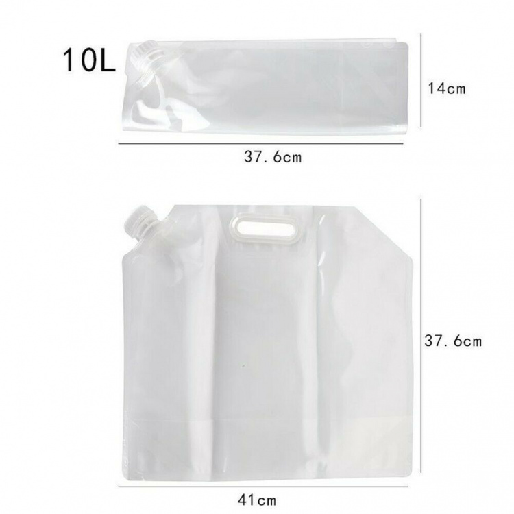 Opvouwbare watercontainer 10L met handvat en kraan