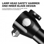 Zaklamp met noodhamer