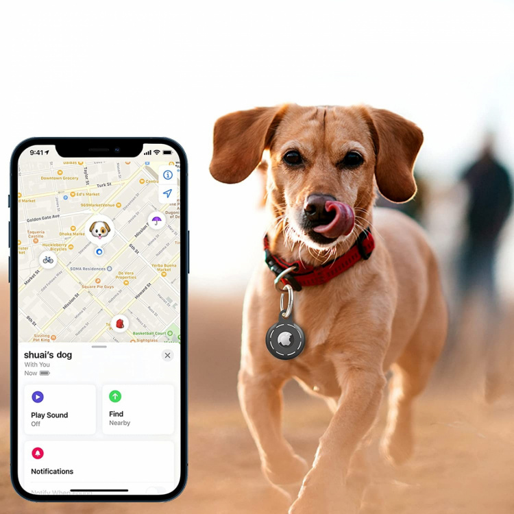 Sleutelhanger voor Apple AirTag 4-pack, Verschillende kleuren Sleutelhanger voor Apple AirTag 4-pack, Verschillende kleuren