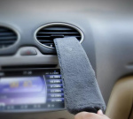 Gladde stofklep voor de auto, Grijs Gladde stofklep voor de auto, Grijs