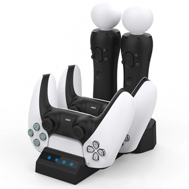 4 in 1 Oplaadstation voor PS5 en VR Move-controllers
