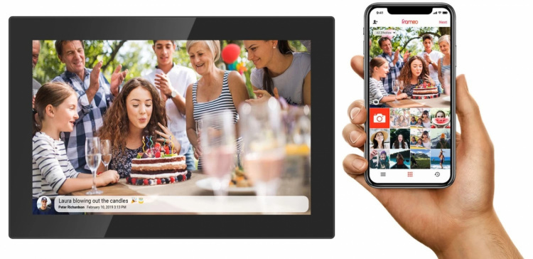 Denver 10,1” digital Wi-Fi Fotoram med bildspelsfunktion Denver 10,1” digital Wi-Fi Fotoram med bildspelsfunktion