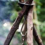 Statiefhouder met haak Statiefhouder met haak