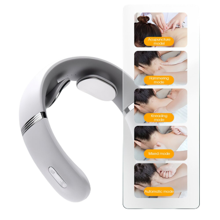 Smart schouder- en nekmassageapparaat elektrisch, wit