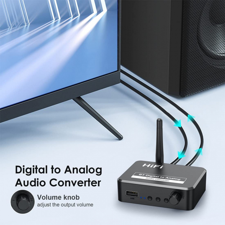 Bluetooth audiocomverter, Digitaal naar Analoog