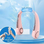 Draadloze halsventilator die je om je nek hangt, Rosa