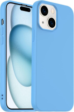 Siliconen hoesje voor iPhone 15 Pro, blauw