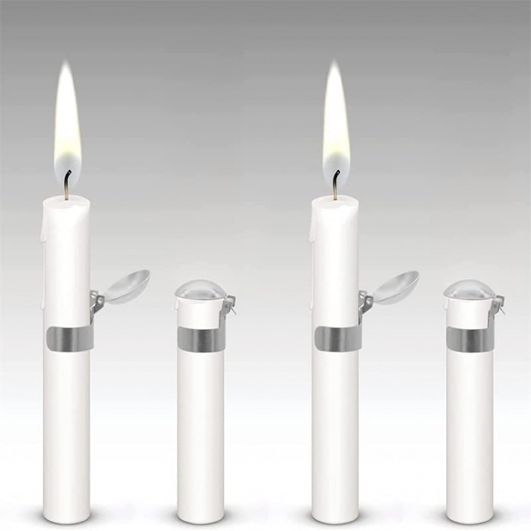 Lichtblusser zilver, 4 stuks Lichtblusser zilver, 4 stuks