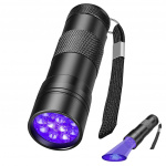 Zaklamp 12 stuks LED, UV-licht
