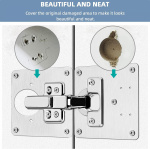 Scharnier reparatieplaat 2-pak