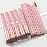 Set van 14 Make-up kwasten, Roze Set van 14 Make-up kwasten, Roze