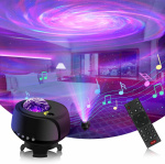 Galaxy Projector Fantasy Aurora - Sterrenprojector met Bluetooth-luidspreker, lichtsensor en 360° rotatie