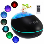 Lucky Stone Oceaan LED Projectielamp met Afstandsbediening, Zwart Lucky Stone Oceaan LED Projectielamp met Afstandsbediening, Zwart