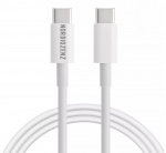 NORDIQZENZ 60W USB-kabel Type-C naar USB-C, 1,8 m, wit NORDIQZENZ 60W USB-kabel Type-C naar USB-C, 1,8 m, wit