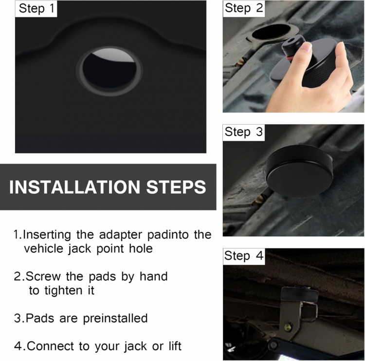 Krikplaten voor Tesla Model 3/Y/X/S, 4 stuks