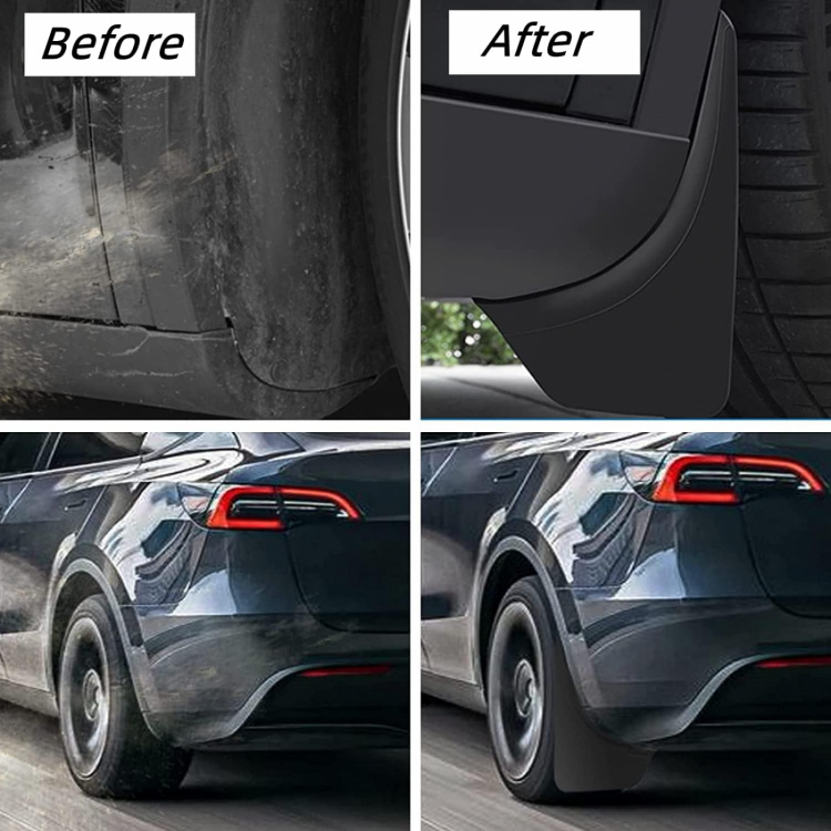 Voor- en achterspatborden voor Tesla Model Y