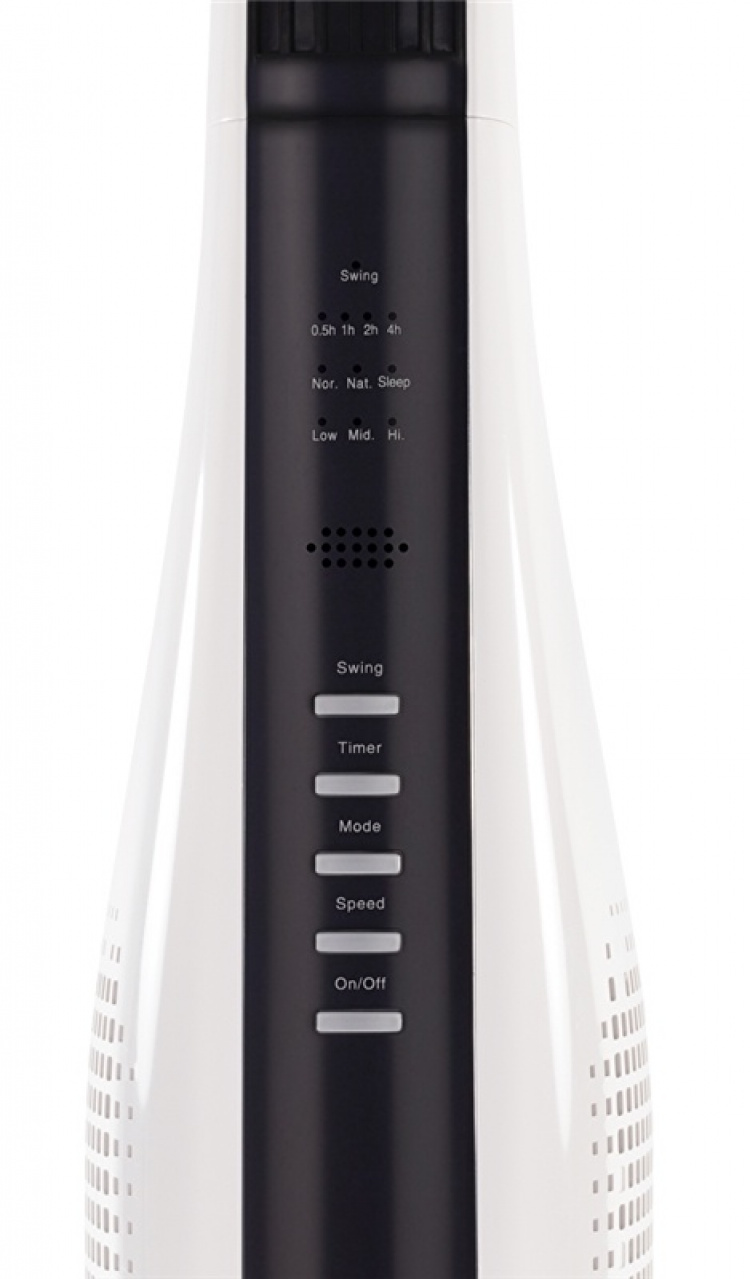 NORDIC HOME 2-in-1 torenventilator met luchtcirculatie, 3 snelheden, 40W, timer, wit