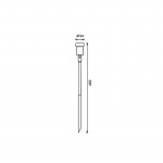 LightsOn Optica trädgårdsspot Aluminium