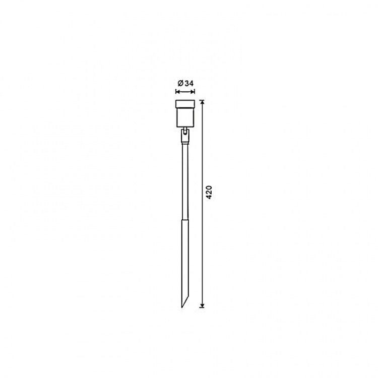 LightsOn Optica trädgårdsspot Aluminium