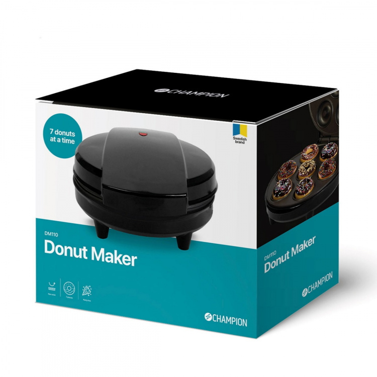 Champion Donut Maker 7 Donuts 700W DM110 Zwart