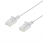DELTACO Ultra Slim U/UTP Cat.6 patch cable, OD:2.6mm, 0.5m, white