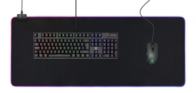 DELTACO GAMING RGB Mousepad, 90x36cm, 6xRGB modes, 7xStatic modes, bla DELTACO GAMING RGB Mousepad, 90x36cm, 6xRGB modes, 7xStatic modes, bla
