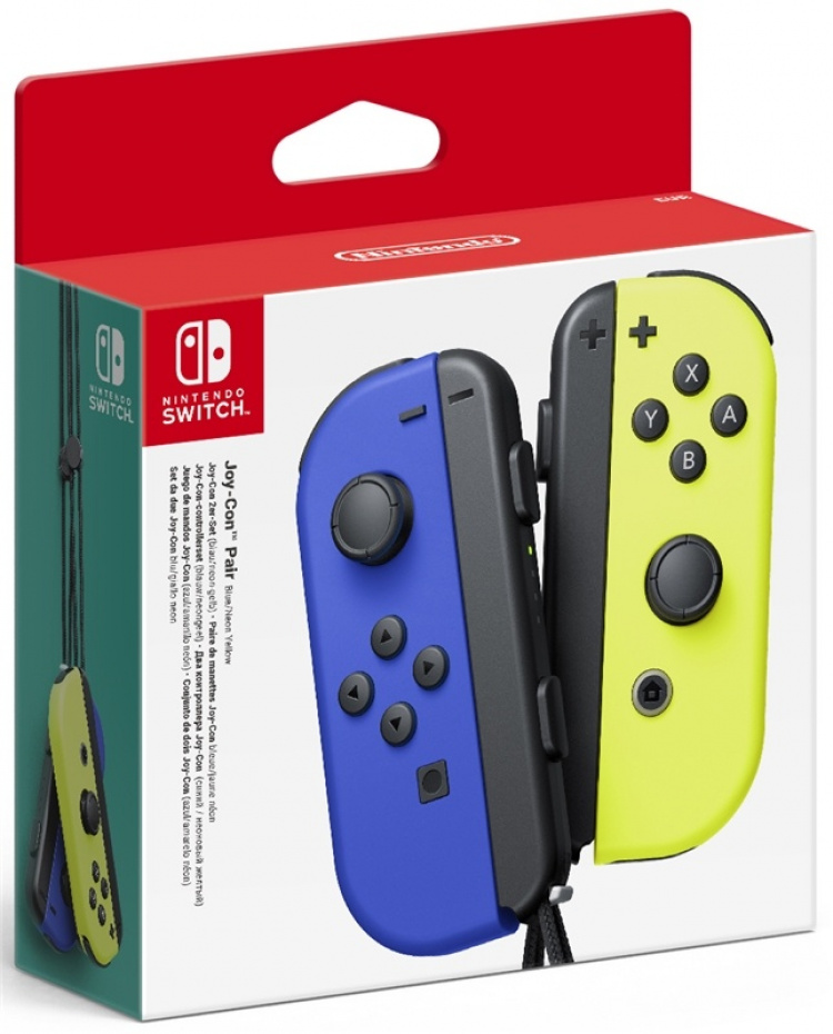 Nintendo Switch Joy-Con Pair, Blå/Neon Gul