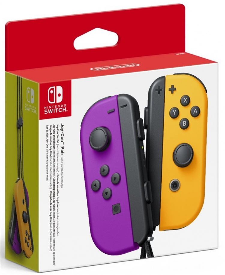 Nintendo Switch Joy-Con paar, Neon paars/neon oranje