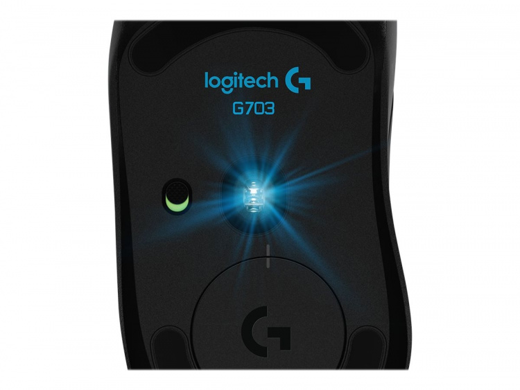 Logitech G703 - gamingmus - LIGHTSPEED med HERO - optisk - 6 knappar - trådlös