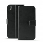 Puro Sony Xperia XA1, Portemonneehoesje Milano, Zwart Puro Sony Xperia XA1, Portemonneehoesje Milano, Zwart