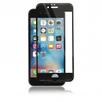Panzer iPhone 6S/6 Plus, gebogen silicaatglas, zwart Panzer iPhone 6S/6 Plus, gebogen silicaatglas, zwart