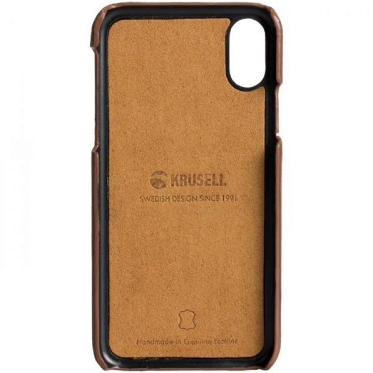 Krusell Sunne voor iPhone X/Xs, cognac