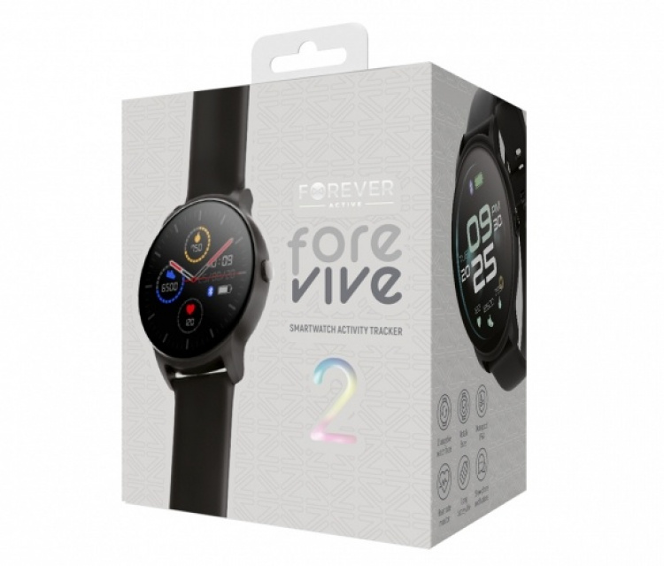 Forever ForeVive2 SB-330 Smartwatch, Svart